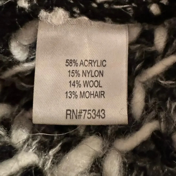 Gottardi Sweater Women’s L Marled Chunky Knit Wool-Mohair made in Italy - Picture 4 of 6